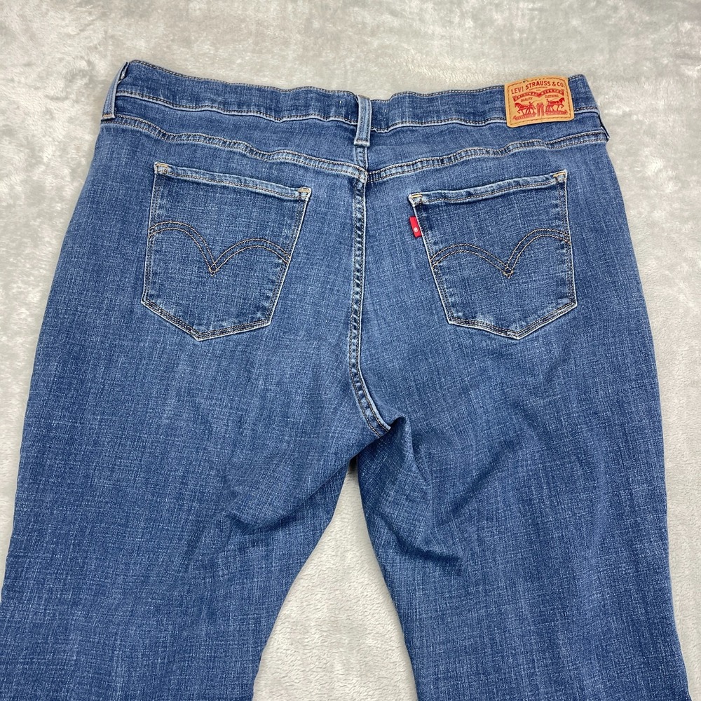 Levi's Jeans Womens 18W (37x28) Blue Denim Medium Wash Red Tab Classic Bootcut - Picture 7 of 11